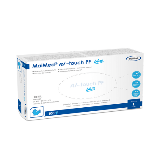 Γάντια νιτριλίου μιας χρήσης Ni-touch MaiMed 100 τεμάχια/κουτί