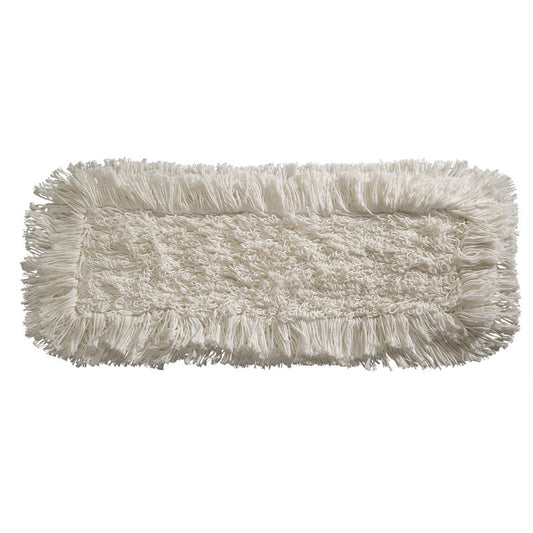 Der WISCHBEZUG SUPER-FRANSENMOPP 500MM der Haug Bürsten KG aus 50% Polyester/50% Baumwolle ist mit dicken Fransenfasern für eine effektive Bodenreinigung ausgestattet und wird auf einem einfarbig weißen Hintergrund gezeigt.