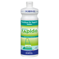 Eine 1-Liter-Kunststoffflasche DR.SCHNELL RAPIDO Flecklöser für Teppiche und Polster von DR.SCHNELL GmbH & Co. KGaA, mit blauem Verschluss, weiß-grünem Etikett mit deutschem Text und einem Teppichreinigungssymbol.