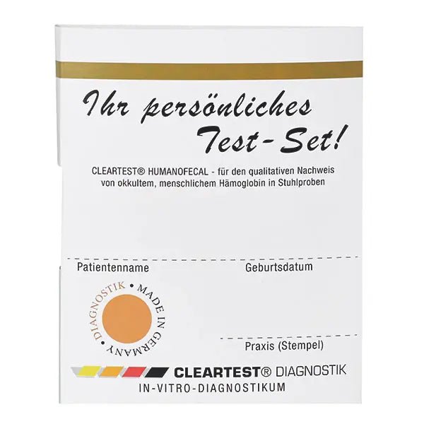 Cleartest Humanofecal, Πακέτο: 20 τεστ | Πακέτο (20 τεστ)