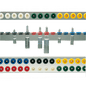Varioflex-Ampullenschiene Alu. einreihig für 48 Ampullen