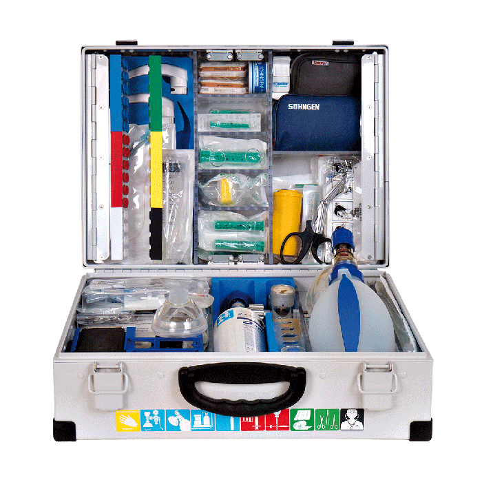Notfallkoffer CLINOMED Modul A-B+O2-1L