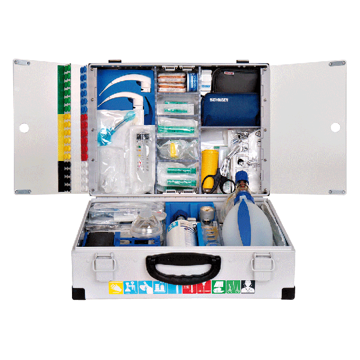Notfallkoffer CLINOMED Modul A-B+O2-1L