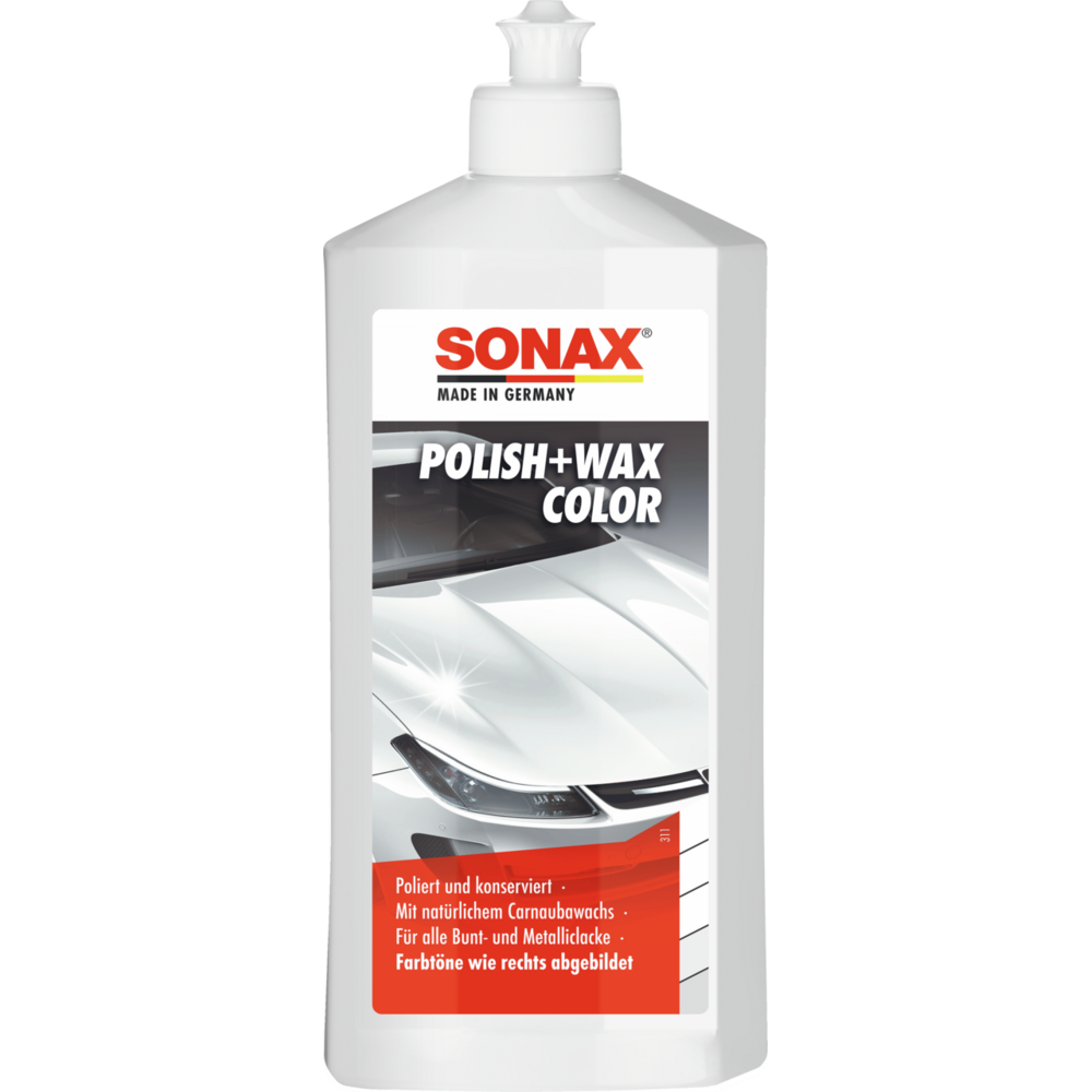 SONAX Polish+Wax Color weiß