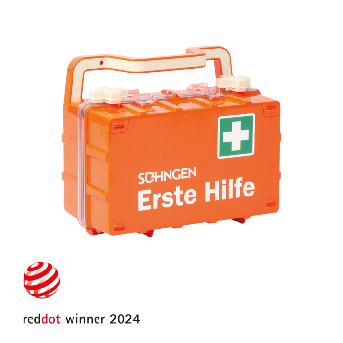 Erste-Hilfe-Koffer orange DYNAMIC-GLOW S Norm DIN 13157