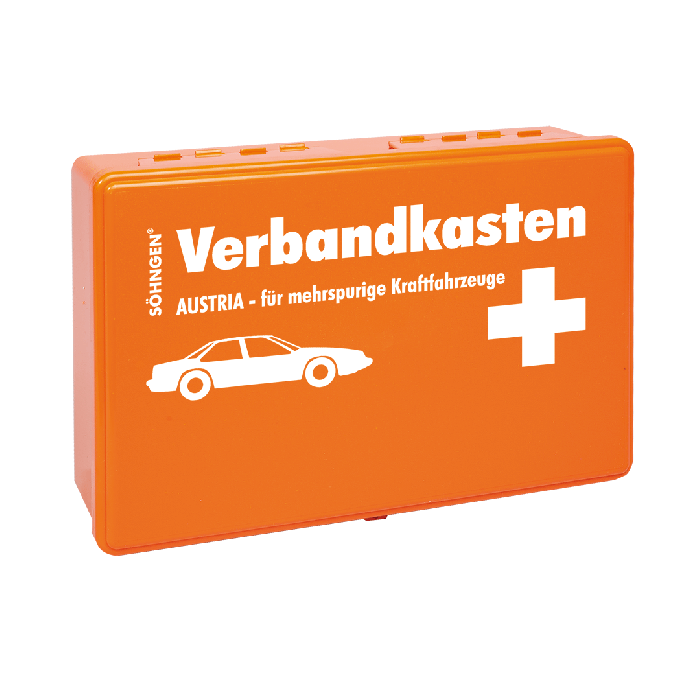 Verbandkasten Austria orange für mehrspurige KFZ