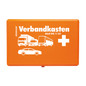 KFZ-Verbandkasten leer Kunststoff orange