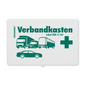 KFZ-Verbandkasten leer Kunststoff weiß
