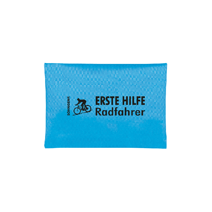Erste Hilfe Radfahrer blau