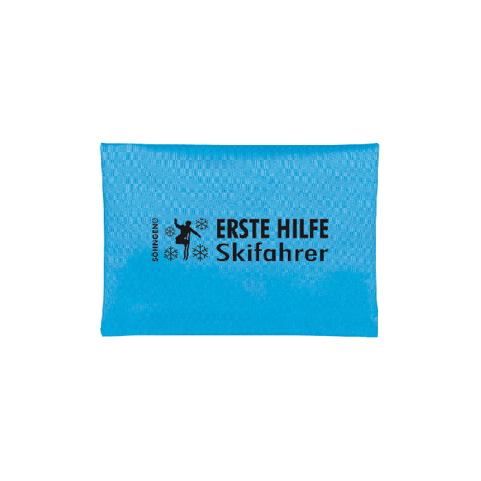 Erste Hilfe Skifahrer blau