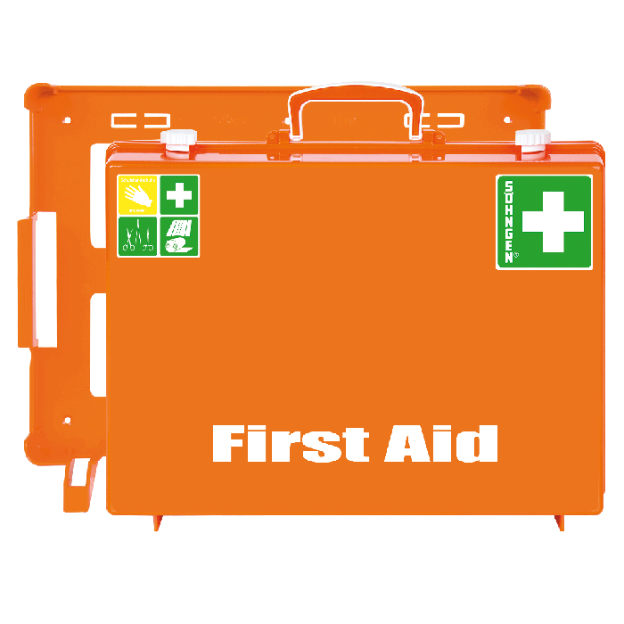 Erste Hilfe-Koffer MT-CD leer orange Druck First Aid