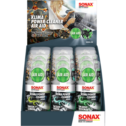 SONAX KlimaPowerCleaner AirAid Thekendisplay gemischt