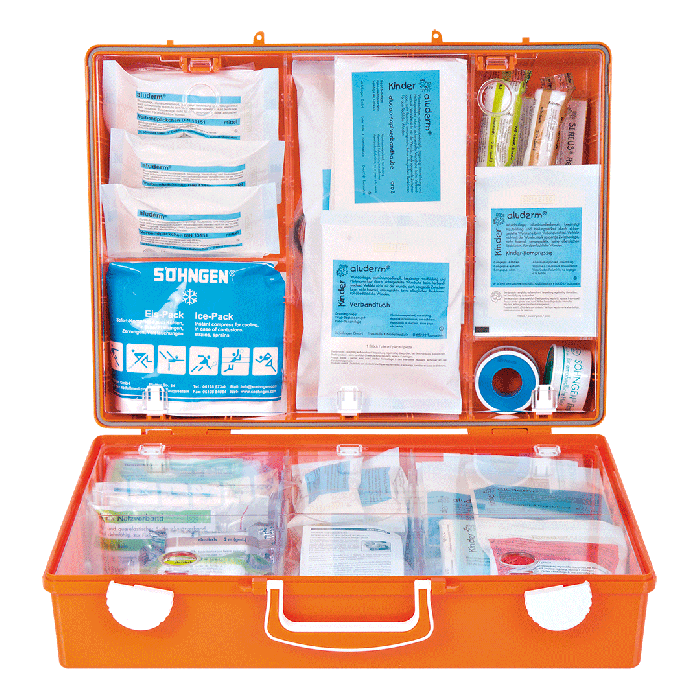Erste-Hilfe-SCHULE XS-XXL MT-CD orange