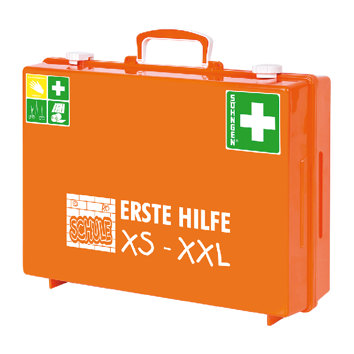 Erste-Hilfe-SCHULE XS-XXL MT-CD orange