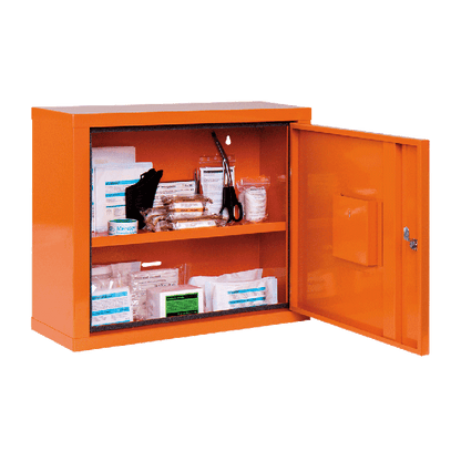 Verbandschrank JUNIORSAFE orange mit Füllung nach ÖNORM Z 1020 1