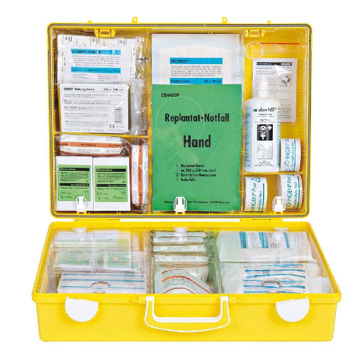 Erste Hilfe Koffer MT-CD gelb Extra+ mit Füllung nach ÖNORM Z 1020 2 PLUS