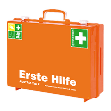 Erste-Hilfe Koffer MT-CD orange mit Füllung nach ÖNORM Z 1020 2