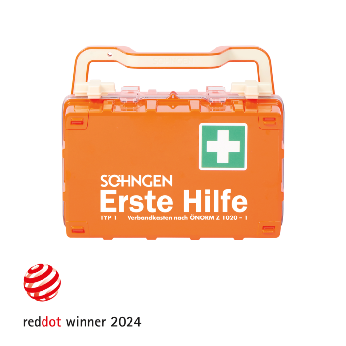 Erste-Hilfe-Koffer orange DYNAMIC-GLOW S ÖNORM Z 1020-1