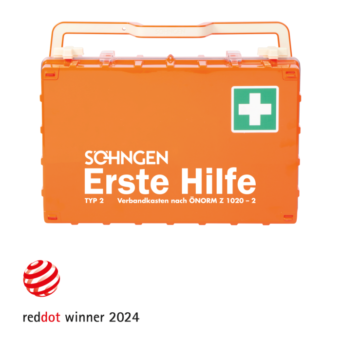 Erste-Hilfe-Koffer orange DYNAMIC-GLOW L ÖNORM Z 1020-2