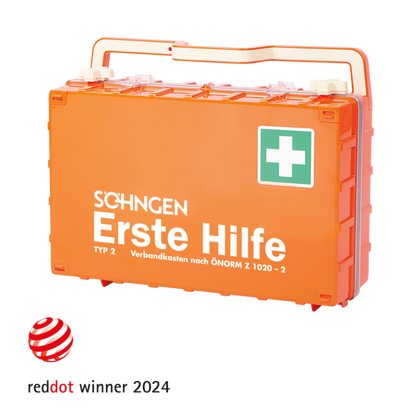 Erste-Hilfe-Koffer orange DYNAMIC-GLOW L ÖNORM Z 1020-2