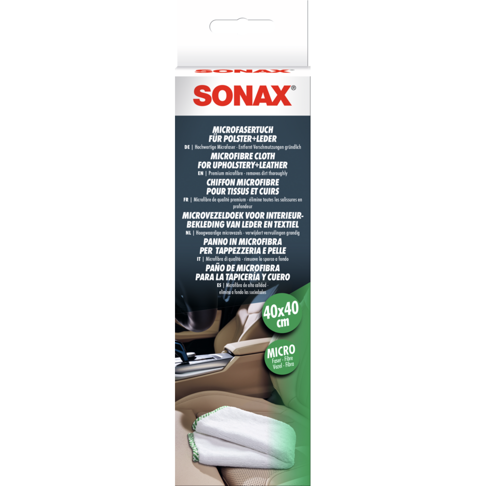 SONAX MicrofaserTuch für Polster+Leder