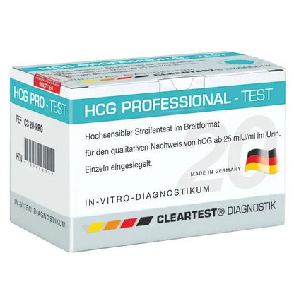 Cleartest HCG-Professional test εγκυμοσύνης, πακέτο: 20 τεστ | Πακέτο (20 τεστ)