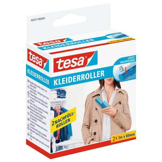 tesa Lint Remover Clothing Refill, 2× ανταλλακτικά