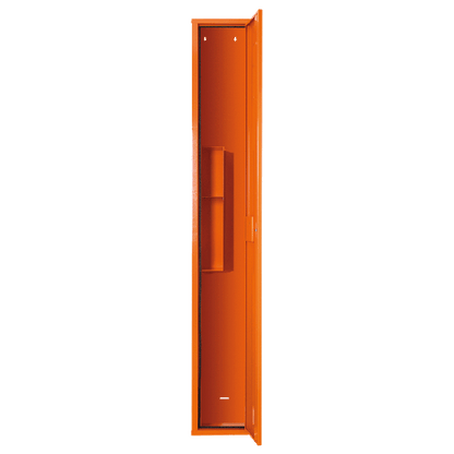 Stehschrank Erste-Hilfe-Trage orange leer