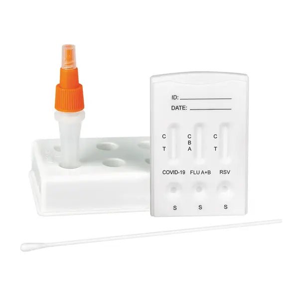 Σαφέστερο πακέτο SARS-CoV-2/Influenza A+B/RSV: 10 τεστ, με αξεσουάρ από ρινοφαρυγγικό επίχρισμα | Πακέτο (10 τεστ)