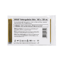 SIRIUS® Κουβέρτα πρώτων βοηθειών ασημί-χρυσή 160 x 120 εκ.