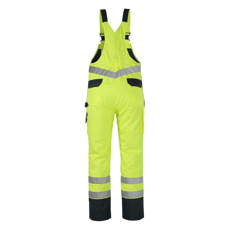 MASCOT® Wels dungarees, hi-vis κίτρινες/ναυτικές