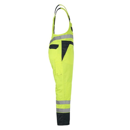 MASCOT® Wels dungarees, hi-vis κίτρινες/ναυτικές