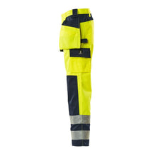 MASCOT® Almas craftsman παντελόνι, hi-vis κίτρινο/ναυτικό