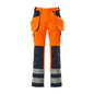 MASCOT® Almas craftsman παντελόνι, hi-vis πορτοκαλί/ναυτικό