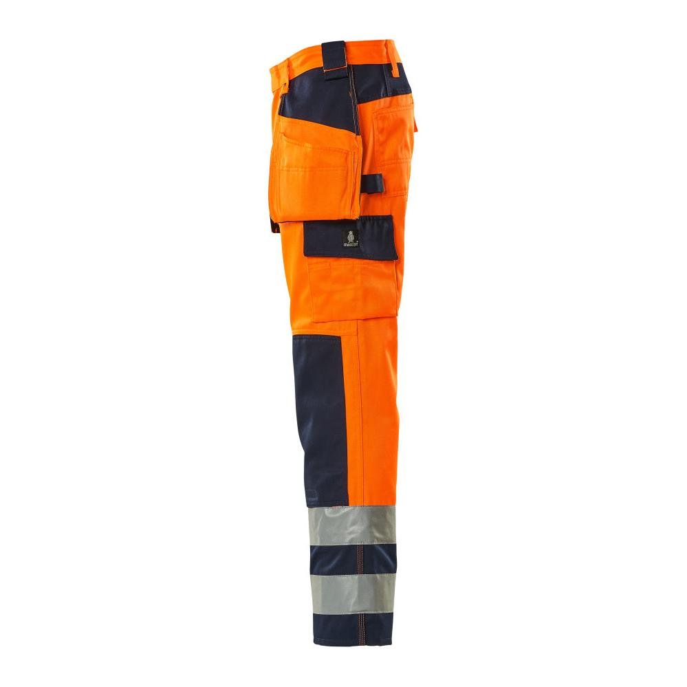 MASCOT® Almas craftsman παντελόνι, hi-vis πορτοκαλί/ναυτικό