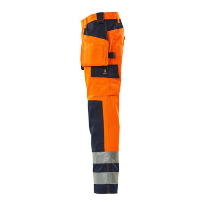 MASCOT® Almas craftsman παντελόνι, hi-vis πορτοκαλί/ναυτικό
