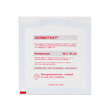 DERMOTEKT®  Επίδεσμος εξάσκησης 10 x 10 εκ. 2 τεμάχια, μη αποστειρωμένα, σε συσκευασία των 50 τεμαχίων ανά κουτί