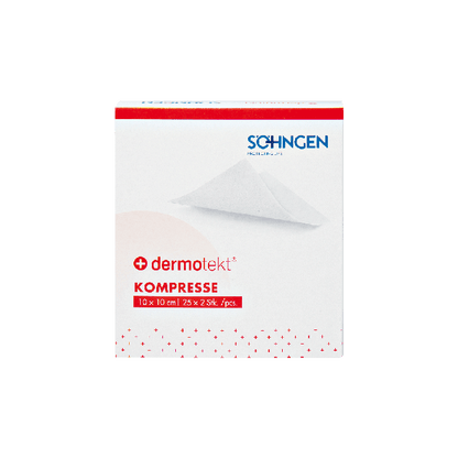 DERMOTEKT® Kompresse 10x10cm 2 St. Verpackungseinheit 25 St.