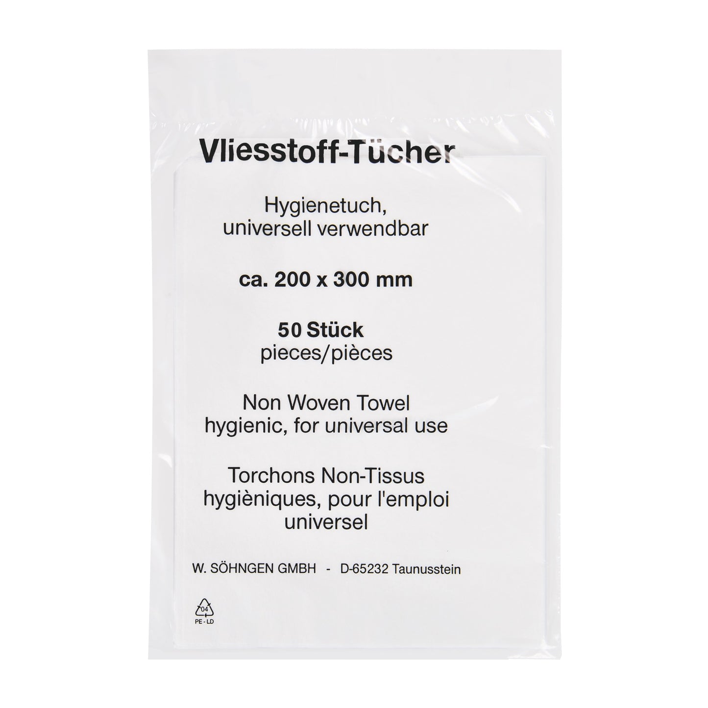 Vliestücher 200 x 300mm à 50 Stück