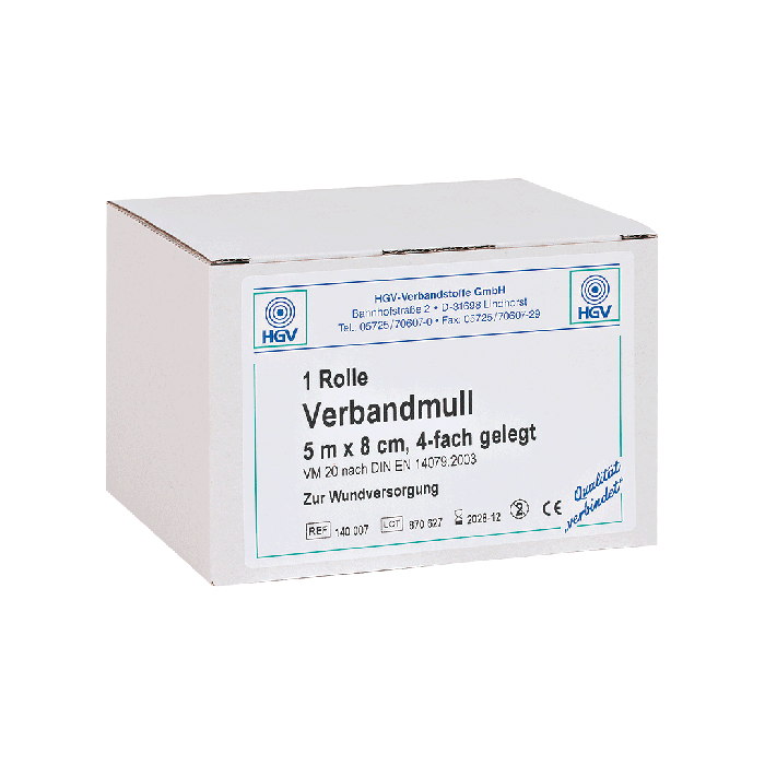 Verbandmull Sprechstundenpackung 5 m x 8 cm
