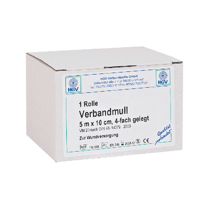 Verbandmull Sprechstundenpackung 5 m x 10 cm