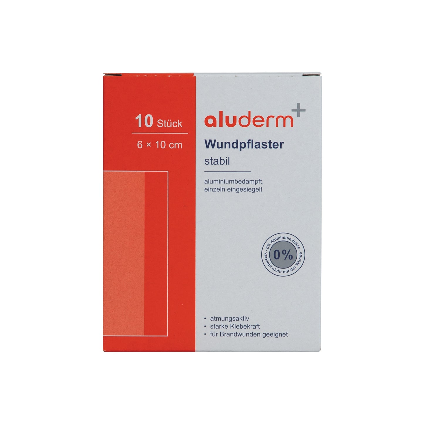 aluderm®-aluplast stabil 10 Stück a 10 x 6 cm