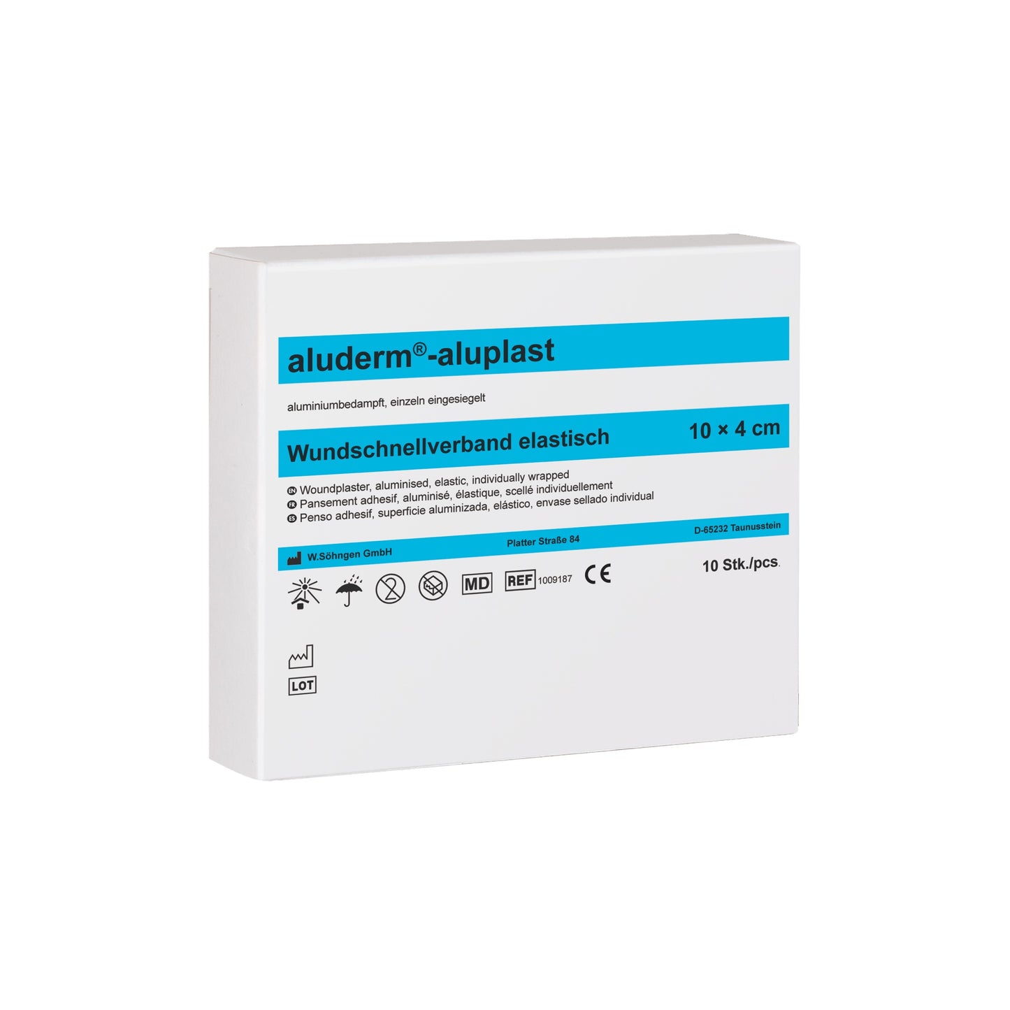 aluderm®-aluplast elastisch - in Abschnitten 1 m x 4 cm