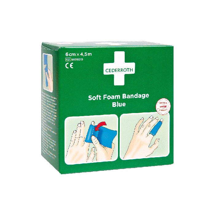 Cederroth Soft Foam Bandage Blue 4,5 m x 6 cm Refill 51011010