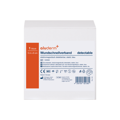 Pflasterverband detectable 5 m x 6 cm
