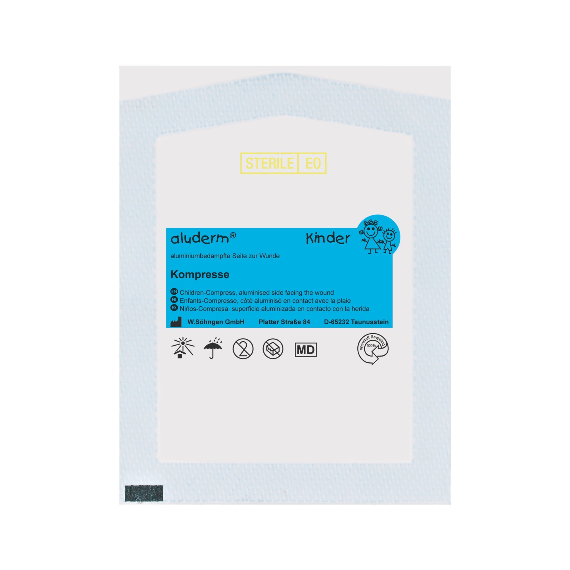 aluderm® Kinder Kompresse 8 x 6 cm