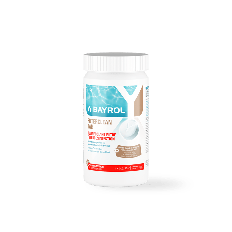 BAYROL Filterclean Tab 1 kg δισκία χλωρίου για διπλή απολύμανση φίλτρων άμμου