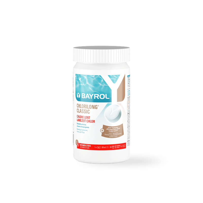 BAYROL Chlorilong® CLASSIC ταμπλέτες χλωρίου βραδείας διάλυσης για πισίνες
