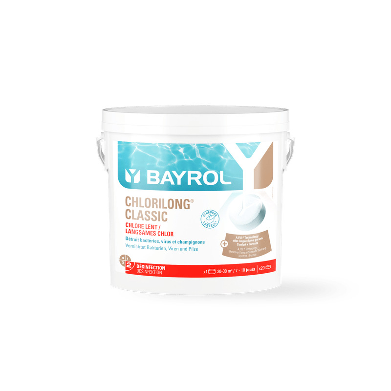 BAYROL Chlorilong® CLASSIC ταμπλέτες χλωρίου βραδείας διάλυσης για πισίνες