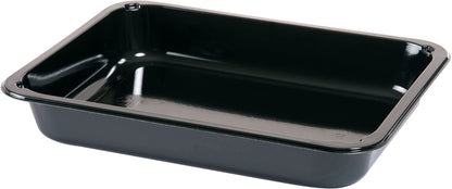 Το CPET-Schale 1 Schwarz CPET της Duni GmbH είναι ένα ορθογώνιο, μαύρο δοχείο με στρογγυλεμένες γωνίες και ανυψωμένο χείλος - ιδανικό για την εστίαση και απεικονίζεται σε λευκό φόντο.